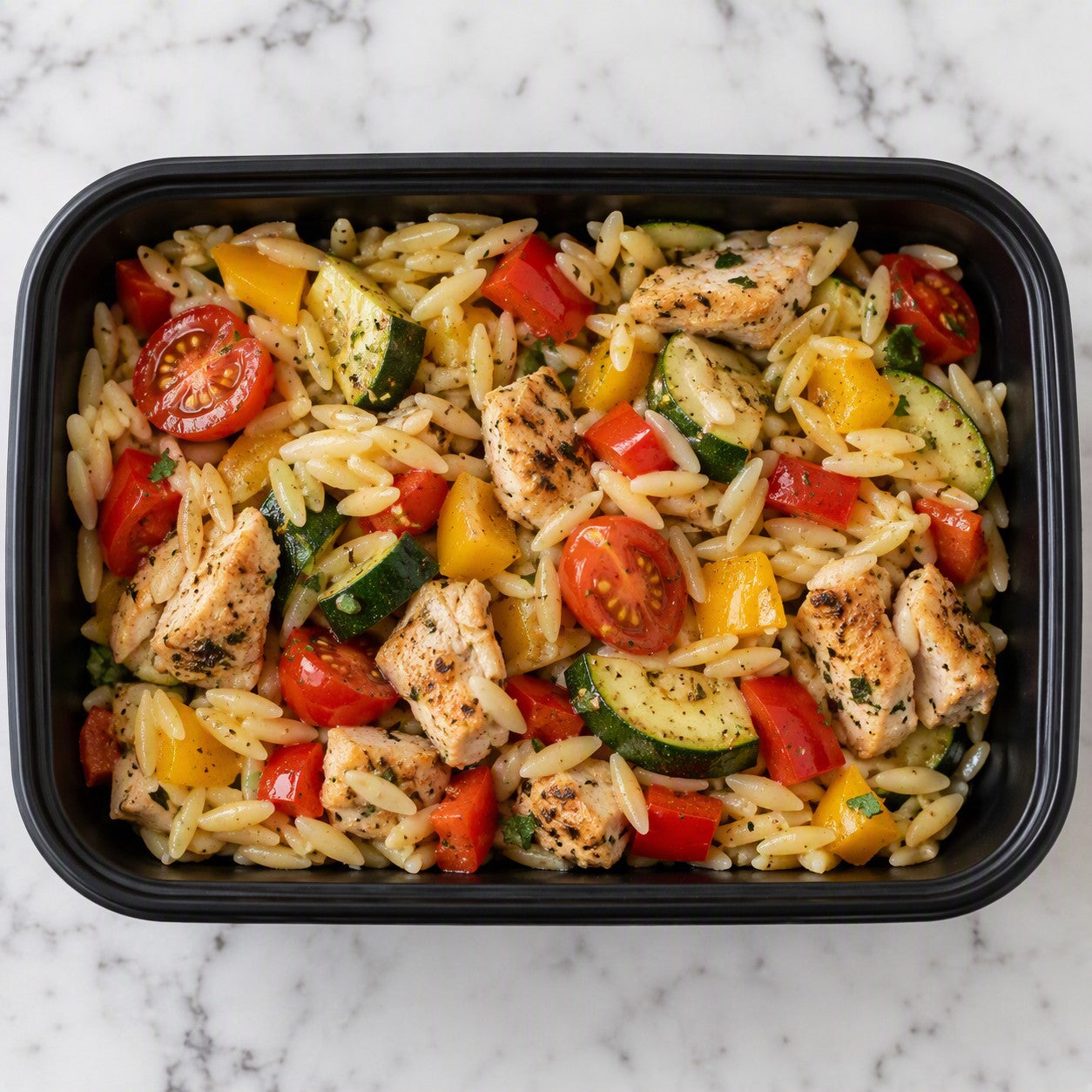 Honey Dijon Chicken Orzo